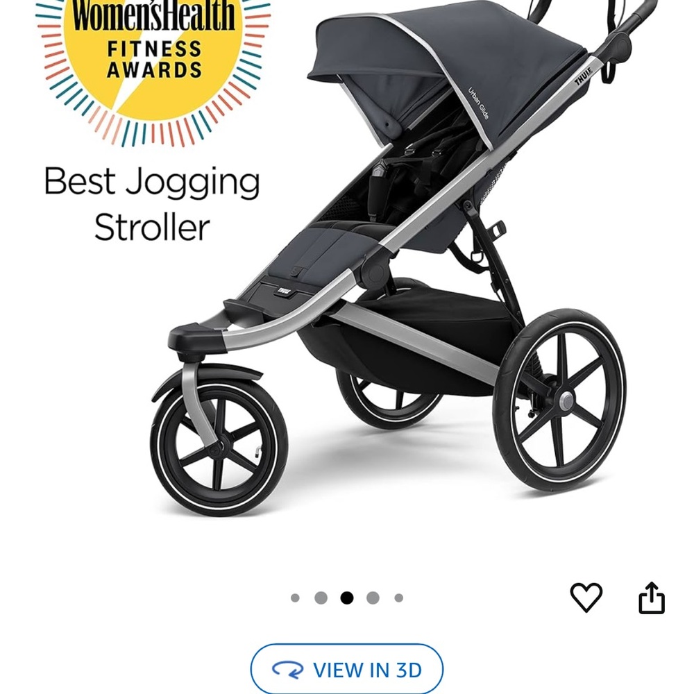 Thule Jogging Stroller in Gray and Black